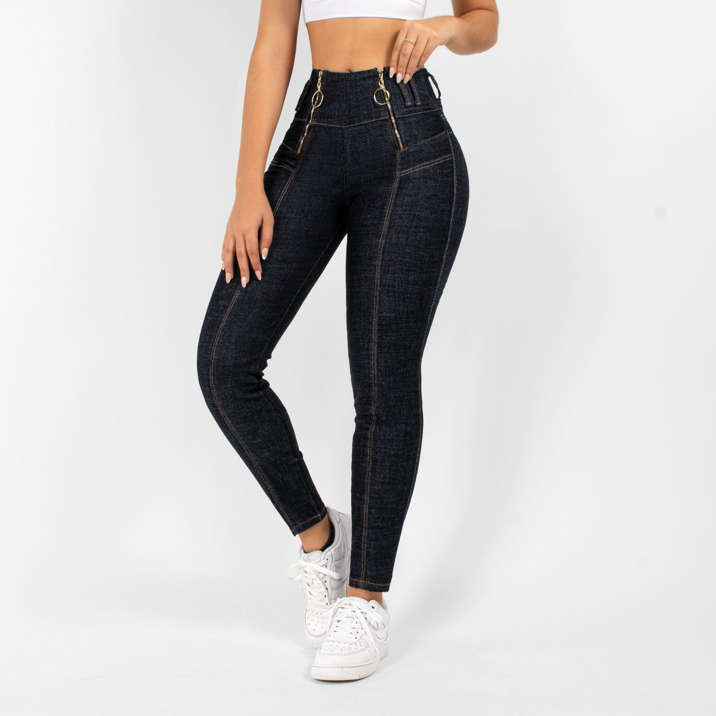 JEANS MUJER SKINNY TIRO ALTO 2712